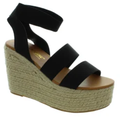 DBDK FASHION Womens's Daelyn- 5 Espadrille Wedge Sandal