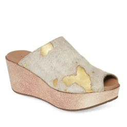 Chocolat Blu Yiona Wedges -fishpond shop 24057 GLDCALF l