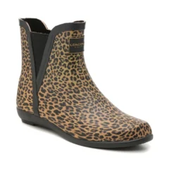 London Fog Picadilly Rain Boot -fishpond shop 25326 LEOPARD l
