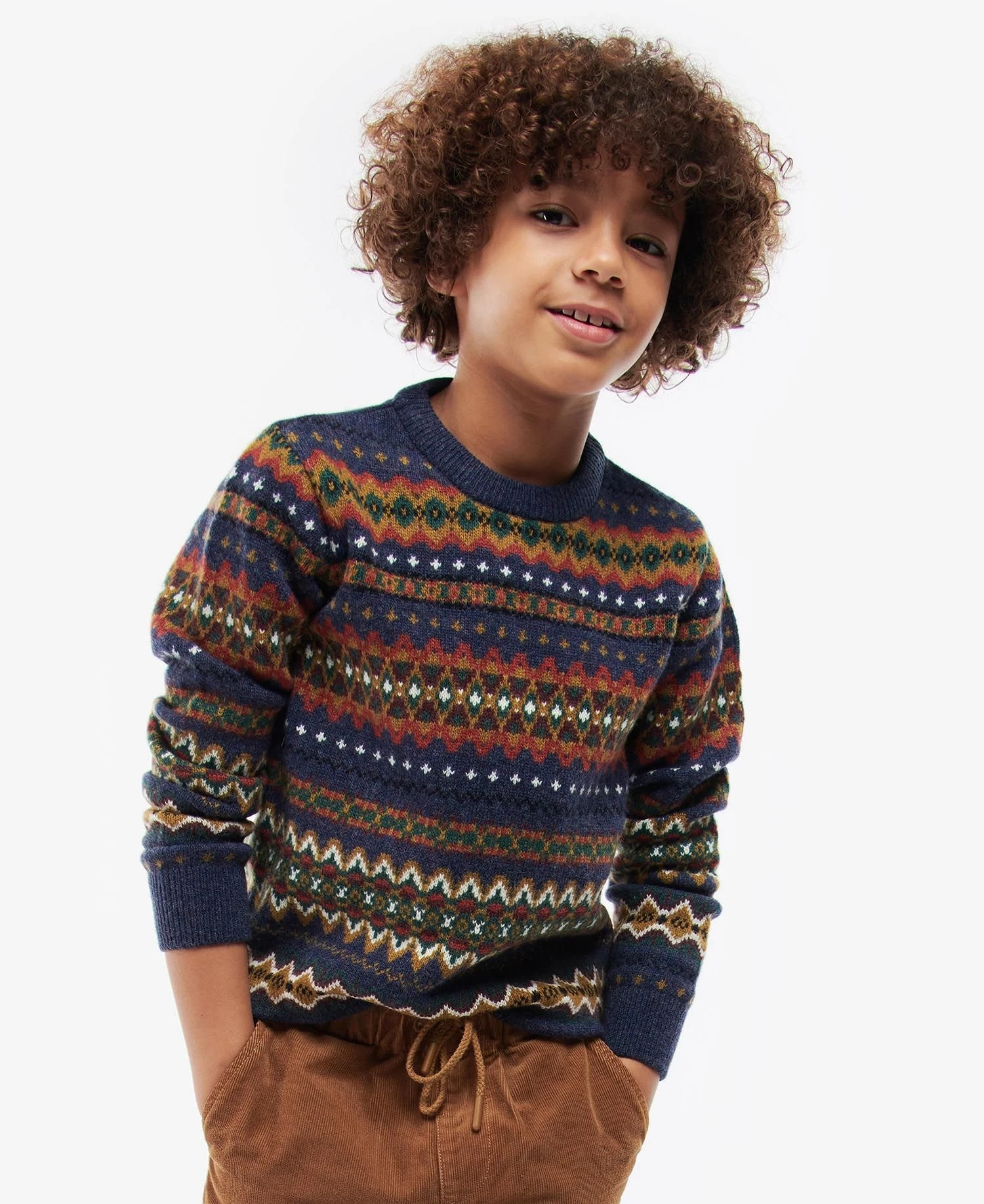 Barbour Boys Case Fair Isle Crew 2 Barbour Boys Case Fair Isle Crew - Image 2