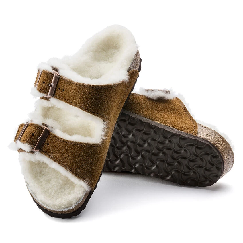 Birkenstock Kids Arizona Shearling Suede Leather 2 Birkenstock Kids Arizona Shearling Suede Leather - Image 2