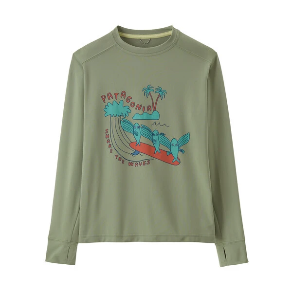 Patagonia Kids' Long-Sleeved Capilene Silkweight T-Shirt 2 Patagonia Kids' Long-Sleeved Capilene Silkweight T-Shirt - Image 2
