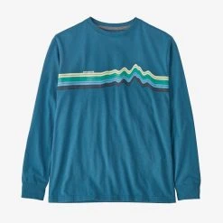 Patagonia Kid's Long-Sleeved Regenerative Organic Certified Cotton Graphic T-Shirt